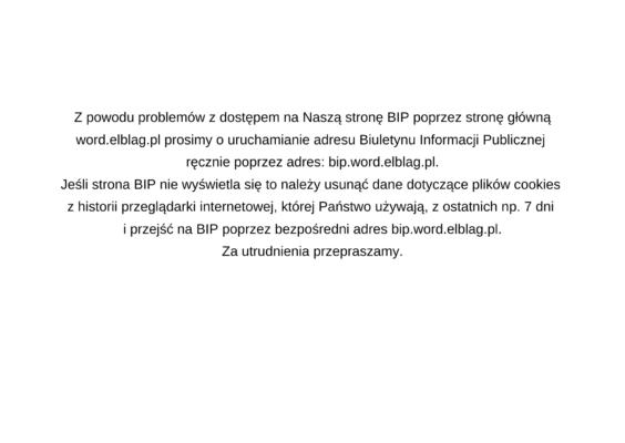 BIP – problem techniczny!